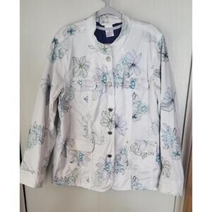 Floral White Jacket L